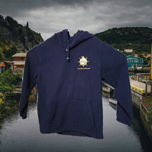 Vintage Cityscape Newfoundland Fleece Sweater Adult Size Large Made In Canada